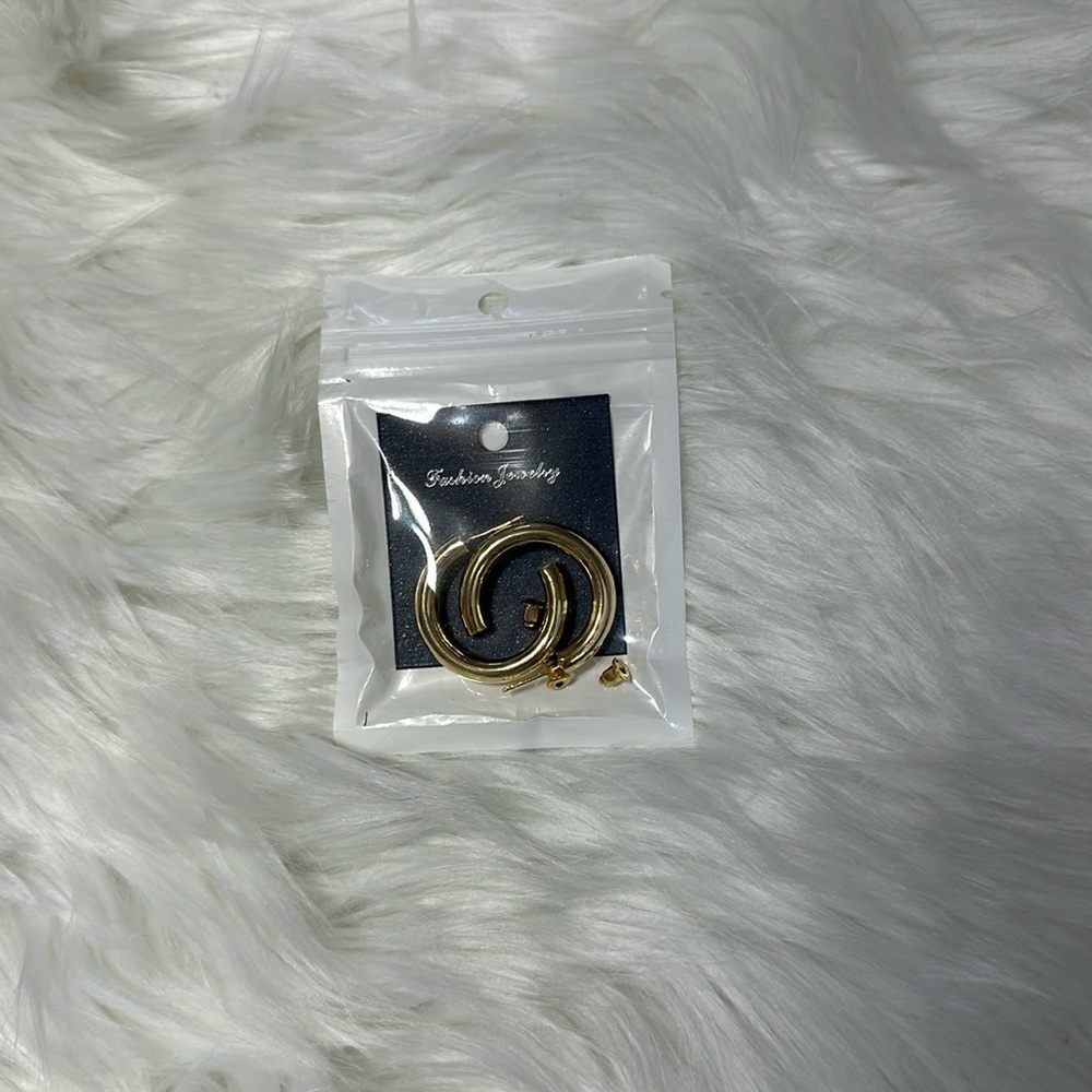 Gold hoop earrings